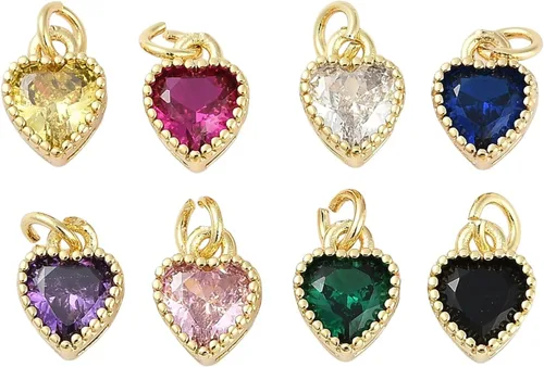 Miniatura 17 de LiQunSweet 20 piezas de micro pavé de circonitas cúbicas para bebé, diseño de huellas, para hacer joyas de ducha