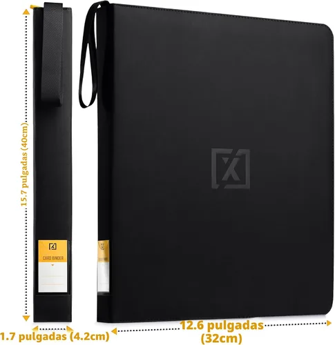 Miniatura 6 de X PRO Carpeta de tarjetas de carga superior, compatible con fundas de tarjetas de carga superior, se adapta a 252 20 cargadores premium incluidos