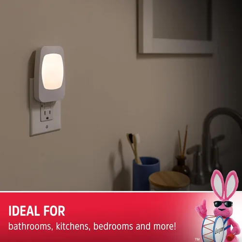 Miniatura 5 de ENERGIZER - Luz LED de noche 4 en 1 contra fallas de energía, 1 paquete, enchufable, sensor de luz, encendido/apagado automático, enchufe plegable