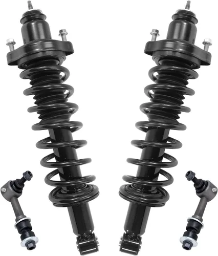 Miniatura 42 de Detroit Axle - Kit de puntales delanteros 2WD para Ford F-150 2005-2008 Lincoln Mark LT 2005-2008, 2 puntales con muelle helicoidal, 2 enlaces