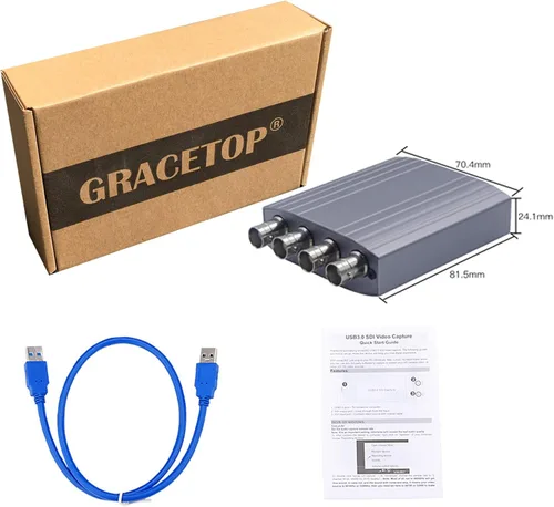 Miniatura 8 de Tarjeta de captura de video AHD 4CH 720P 30FPS Soporte de grabación PAL 25fps NTSC 30fps Salida USB AHD entrada grabación de video, fácil operación