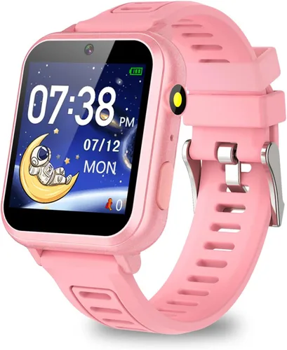 Miniatura 10 de Reloj inteligente para niños, reloj inteligente de 24 juegos para niños, relojes inteligentes de moda para niños de 3 a 14 años, gran regalo