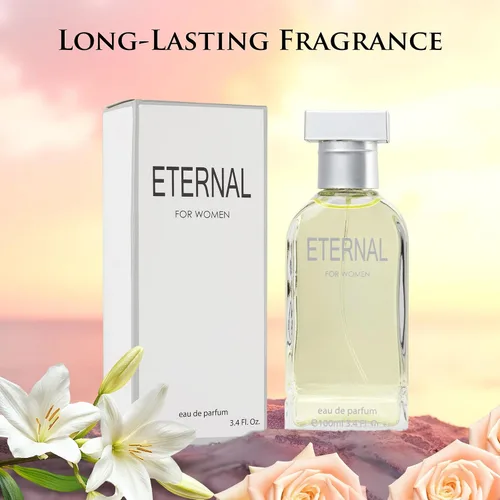 Miniatura 4 de Eternal for Women – 3.4 onzas líquidas Eau De Parfum Spray refrescante mezcla de cítricos florales y fragancias de almizcle huele fresco durante