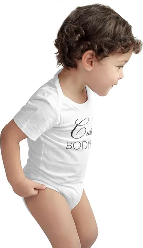 Miniatura 3 de Xiovio Customize Body personalizado para bebé, camisas personalizadas para niños, agrega tu imagen de foto de texto, Blanco