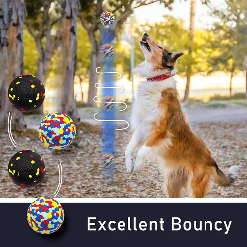 Miniatura 5 de 6 Piezas Pelotas de Perro Pelotas de Tenis para Masticadores Agresivos Juguetes Indestructibles para la Dentición de Perros para Grandes Medianos