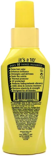 Miniatura 2 de It's a 10 Haircare Miracle Leave-In para rubias, 4 onzas líquidas