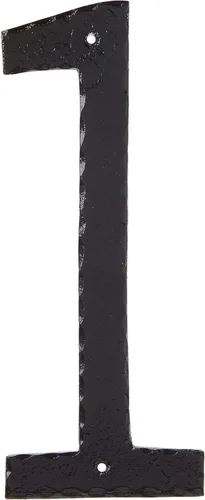 Miniatura 8 de Montague Metal Products Número de casa individual, texturado, de 10 pulgadas., Negro