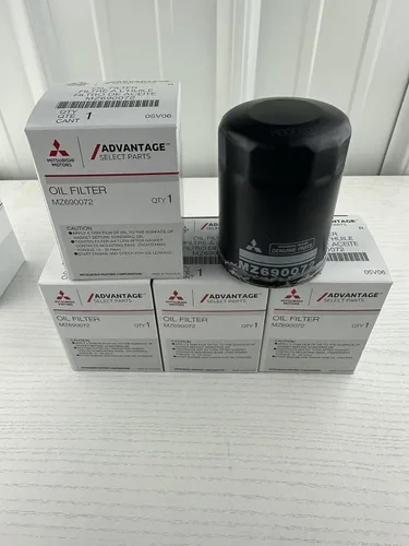 Cantidad de 5 filtros de aceite originales Mitsubishi MZ690072 Outlander 2008-2019, Outlander Sport 2011-2019, Mirage 2014-2019, muchos más vehículos