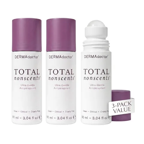 Miniatura 12 de DERMAdoctor Antitranspirante para mujeres con piel sensible, iluminador ultra suave Total NonScents, desodorante antitranspirante de fuerza clínica