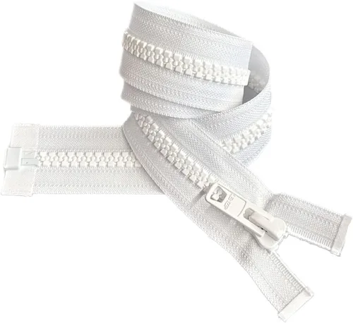 Miniatura 4 de Bimini Top #10 White Marine - Cremallera Lenzip de doble tirón – Moldeado reversible con 2 cabezas que separan – Elige tu talla – 1 cremallera por