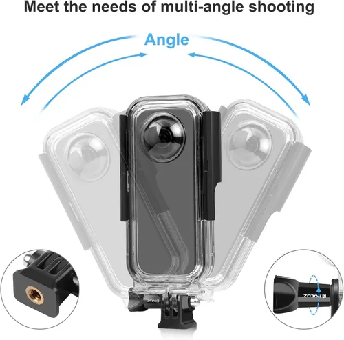 Miniatura 3 de PULUZ Funda de buceo de 30m/98ft para Insta360 X3, cubierta impermeable subacuática, carcasa protectora de PC para fotografía, carcasas para cámara