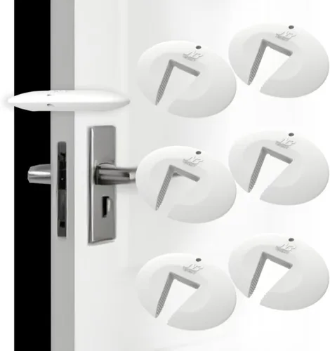 Miniatura 9 de Neobay Protector de Puerta contra Pellizcos y Tope para Puertas, Protector de Puerta de Silicona Duradera contra Pellizcos de Dedos, Previene Blanco