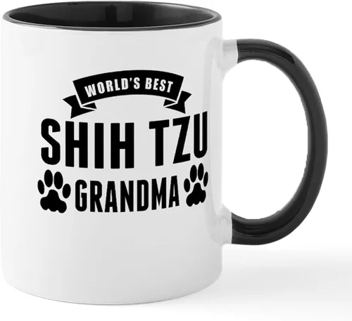 Miniatura 21 de CafePress Cute Shih Tzu Dog Mugs - Taza de café de cerámica de 11 oz (11.0 fl oz)