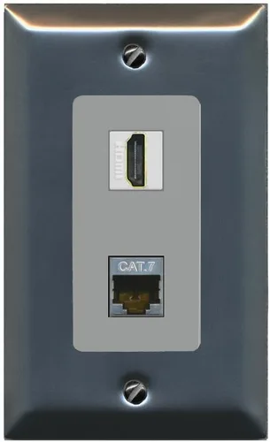 Miniatura 39 de RiteAV Placa de pared HDMI y Cat7 - 1 banda [marrón/marrón]