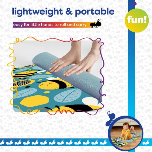 Miniatura 7 de Esterilla de Yoga para Niños Antsy Pants - Esterilla de Yoga para Niños, Esterilla de Yoga para Ejercicio en Casa, Esterilla de Yoga para Viajar
