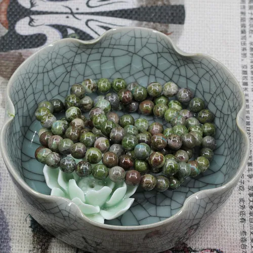 Miniatura 41 de Amandastone Pulsera elástica de cuentas redondas de 0.315 in con piedras preciosas naturales de 7 pulgadas