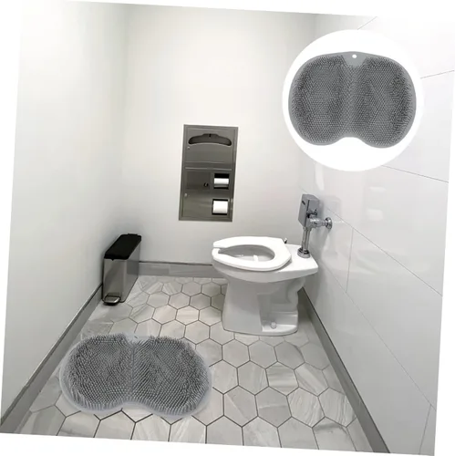 Miniatura 7 de Healifty 1 limpiador sin pies para baño, ducha, almohadilla multifuncional de limpieza de pies, diseño de TPE para espalda y masaje cómodos