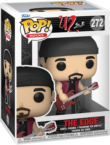 Funko Pop Rocks: U2 - The Edge - Figura de vinilo coleccionable - Idea de regalo - Producto oficial - Juguetes para niños y adultos - Fans de la