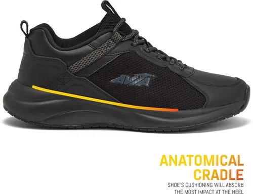 Miniatura 2 de Avia Canyon SR - Zapatos antideslizantes negros para hombre, resistentes al agua, para restaurante, trabajo y servicio de alimentos, color negro