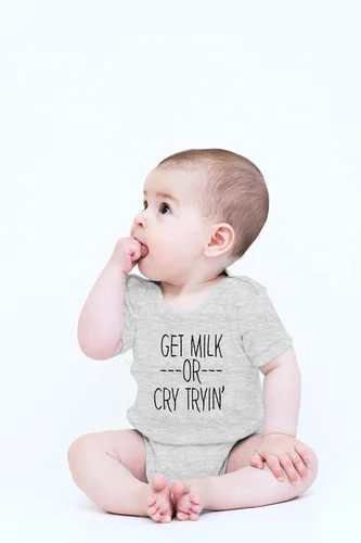 Miniatura 2 de Get Milk or Cry Tryin - Ropa de bebé - Divertidos trajes para recién nacidos para niños y niñas