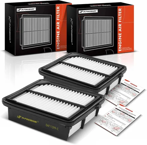 A-Premium Filtro de aire de motor de 2 piezas compatible con el modelo Honda - Accord 2014-2015 2017-2023 (solo híbrido), CR-V 2020-2022 (solo