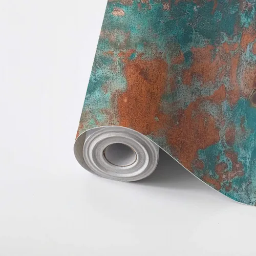 Miniatura 9 de VGHUYEVOGERE Papel tapiz autoadhesivo para despegar y pegar, estilo bohemio, patrón étnico, textura envejecida, papel de contacto apto