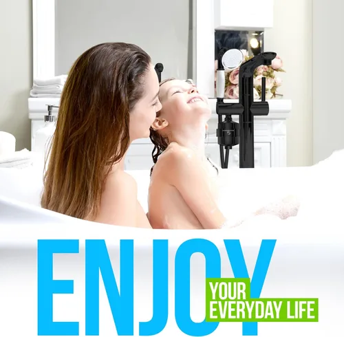 Miniatura 8 de AquaHomeGroup Filtro de ducha de 20 etapas, reduce el cloro, los metales pesados y los sedimentos, vitamina C y E, alto rendimiento, ajuste Negro