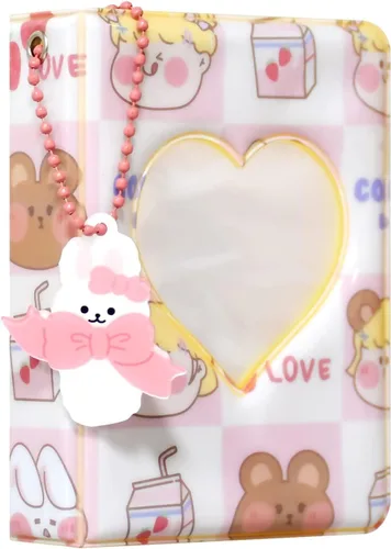 Miniatura 8 de Carpeta Kpop de 3 pulgadas, mini álbum de fotos, carpeta de tarjetas fotográficas Kpop, soporte cuadrado hueco para tarjetas de fotos, álbum Kpop 40