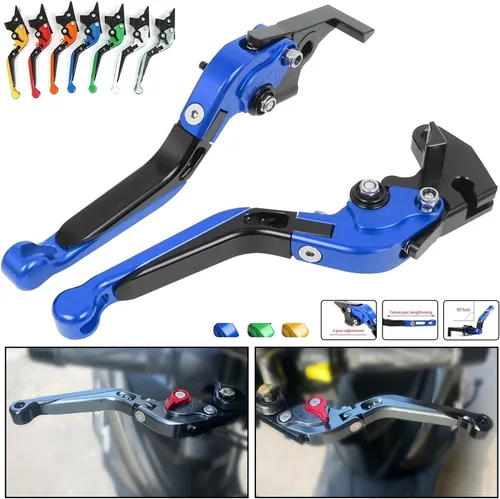 Miniatura 6 de Palanca de embrague de freno de motocicleta extensible plegable de aluminio CNC para Yamaha Fz25 2017-2018 FZ25 manijas palancas palancas palanca