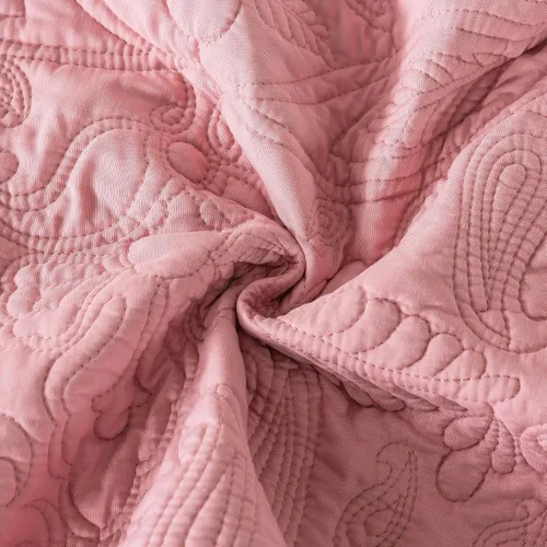 Miniatura 236 de HoneiLife - Juego de colcha de tamaño Queen, juego de ropa de cama de pana bordada de 3 piezas, colcha de lujo, ligera, cálida, para todas las Pana