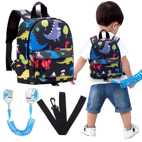 Miniatura 11 de Accmor - Mochila para niños pequeños con correa de muñeca anti-pérdida, lindo arnés para caminar para niños pequeños, mantiene a los niños cerca