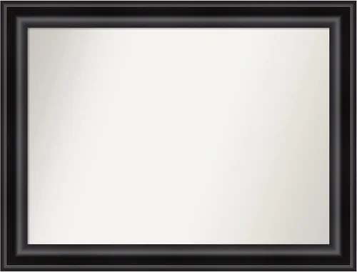 Miniatura 273 de Amanti Art Espejo personalizado, espejo de baño negro puente, espejo de pared o espejo de tocador de baño sobre el fregadero (26 x 26 pulgadas)