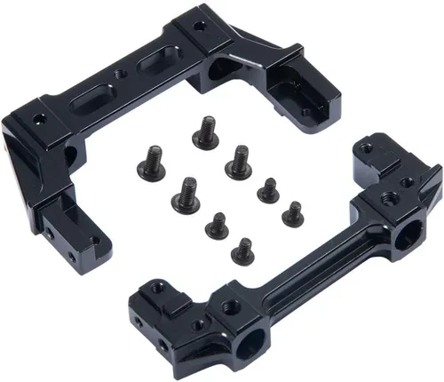 RCLIONS Soporte de montaje de parachoques delantero y trasero CNC aleación de aluminio para AXIAL SCX10 II 90046 1/10 RC Crawler Car Upgrades