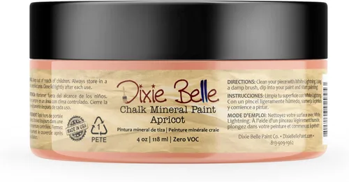 Miniatura 404 de Dixie Belle Paint Company - Pintura con acabado de tiza para muebles, color negro (Caviar), 1 galón, 128 fl oz, pintura mineral color rosa intenso