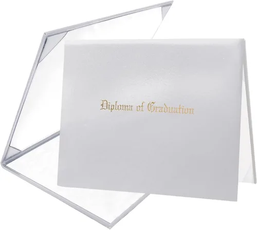 Miniatura 8 de Funda para diploma de 8.5 x 11 pulgadas, certificado acolchado de cuero sintético de graduación (negro)