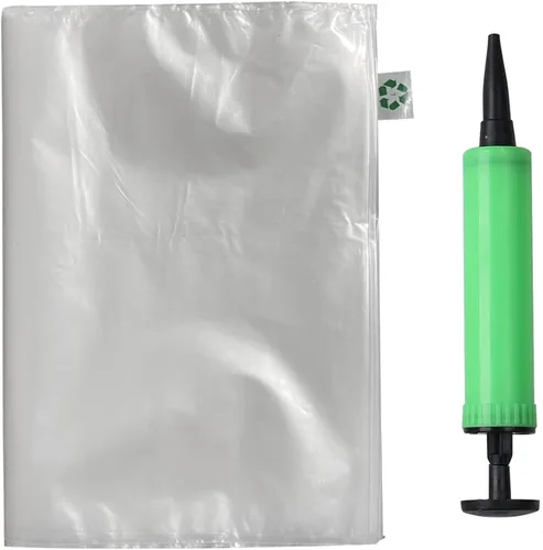 Miniatura 23 de Miupoo Bolsas de aire de embalaje, bolsa protectora de embalaje de aire inflable de plástico transparente con cojín de bomba gratis, bolsa