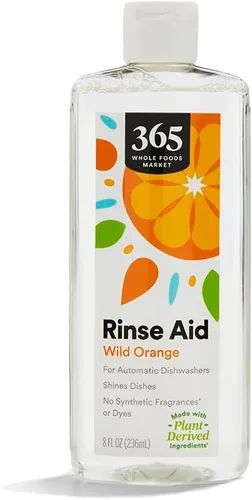 365 por Whole Foods Market, abrillantador para lavavajillas automáticos, aroma a naranja salvaje, 8 fl oz