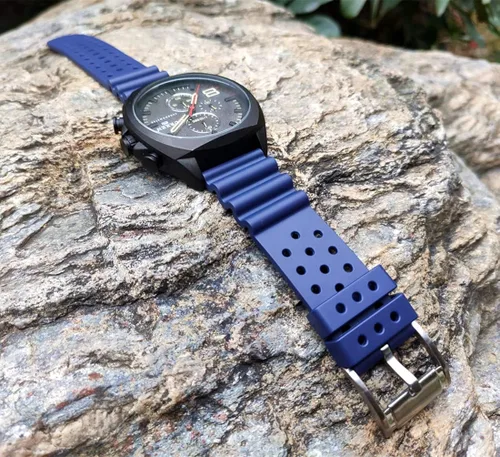 Miniatura 6 de HUAFIY Correas de reloj de silicona de 0787in 0866in 0945in correas de goma de liberación rápida para hombres y mujeres Moderno