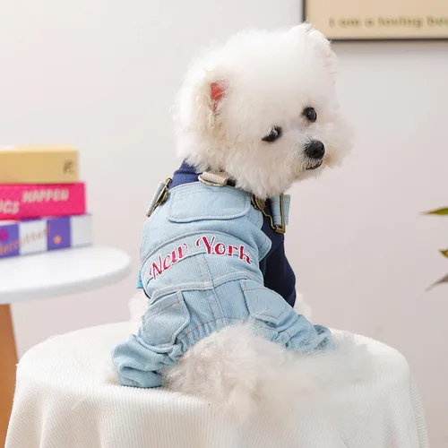Miniatura 35 de Ropa de invierno para perros, camisas a cuadros para mascotas, elegante mono con babero para perros pequeños, lindos dibujos animados, monos