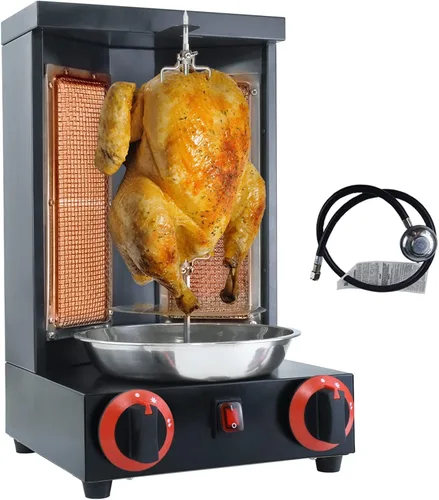 Shawarma casero pollo parrilla gyro asador máquina de asador de encimera asador doner kebab máquina de gas vertical asador propano pavo parrilla