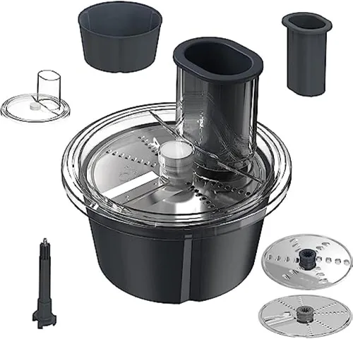 Rallador multifuncional de verduras y queso, cortador grueso y fino, adecuado para Thermomix TM6, pelador de verduras, juego de acero inoxidable