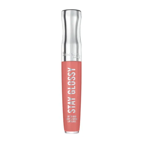 Miniatura 34 de Rimmel Stay Glossy Brillo de labios - Fórmula ligera y no pegajosa para color y brillo de labios - 130 Blushing Belgraves,.18oz Belgraves sonrojados