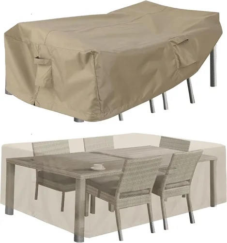 Miniatura 9 de PureFit Fundas para muebles de patio, funda impermeable para muebles de mesa de exterior rectangular, cubierta de sofá seccional de patio