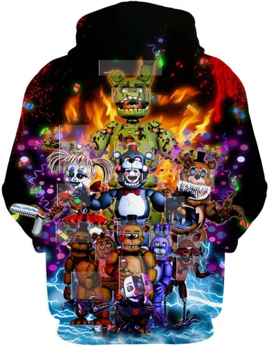 Miniatura 2 de XZDJZD Sudadera con capucha para niños y niñas con estampado 3D de anime para adolescentes