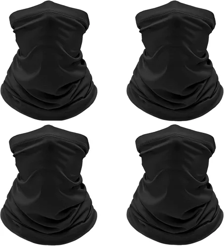 Miniatura 9 de Paquete de 4 polainas refrescantes para el cuello, máscara facial con protección contra el polvo y los rayos UV, bufanda para hombres y mujeres