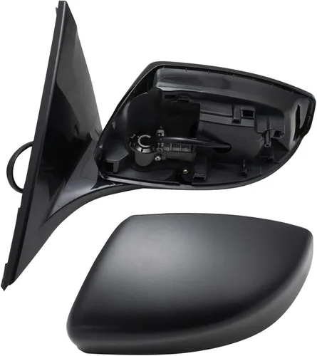 Miniatura 140 de TRQ Espejo plegable con calefacción eléctrica del lado del conductor con indicador de punto ciego pintura a juego negro liso compatible con Kia