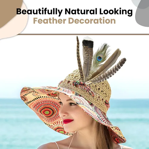 Miniatura 2 de MARRTEUM 5 estilos de plumas naturales de 10 a 12 pulgadas, 20 piezas de plumas grandes surtidas de pavo real de faisán y pavo real, decorativas a