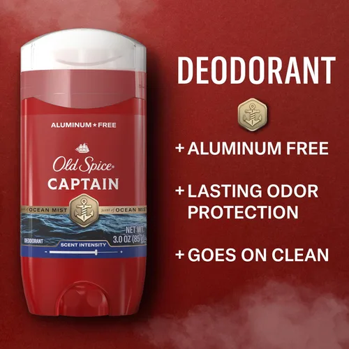 Miniatura 2 de Old Spice Desodorante sin aluminio para hombres, protección contra olores 24/7, frescura 24/7 y aroma duradero, se aplica limpio, 3.0 oz