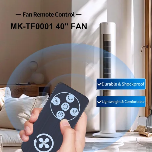 Miniatura 2 de Nuevo ventilador de repuesto de control remoto para Cascade MK-TF0001 40" y Sunter 40" ventilador de torre