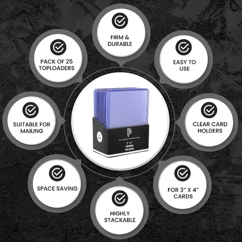 Miniatura 6 de Platinum Protectors Tarjetero de alta calidad para tarjetas coleccionables de 35 puntos de 3 x 4 pulgadas (paquete de 100)